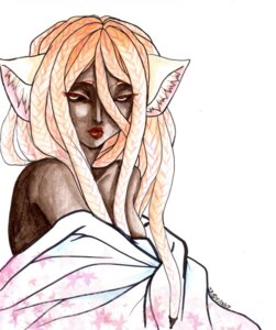 Rating: Safe Score: 0 Tags: anthro blonde_hair breasts canid canine canis clothed clothing dreadlocks e621 female hair hi_res littledoll long_hair mammal partially_clothed side_boob simple_background solo undressing white_background wolf User: bunchy7s