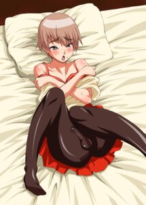 Rating: Explicit Score: 0 Tags: 1boy bed blush brown_hair censored crossdressing femboy from_above lying male male_only mario_(artist) on_back pantyhose penis rule34 short_hair solo trap User: bunchy7s