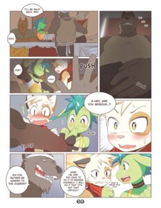 Rating: Explicit Score: 0 Tags: anthro blue_hair blush bodily_fluids book canid canine canis comic dialogue digital_media_(artwork) domestic_cat e621 english_text erection fair_trade felid feline felis genitals group hair humanoid_genitalia humanoid_penis kim_(powfooo) lime_(unigan) male mammal penis powfooo scalie shocked store sweat tears text unigan wings wolf User: bunchy7s