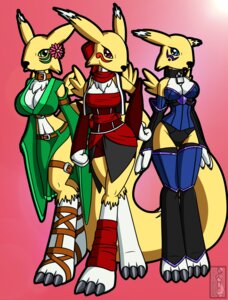 Rating: Safe Score: 0 Tags: anthro bandai_namco blue_eyes canid canine chest_tuft claws clothed clothing collar digimon digimon_(species) dress e621 female flower fur gloves group handwear hi_res mammal open_mouth plant raver1357 renamon standing tuft yellow_body yellow_fur User: bunchy7s