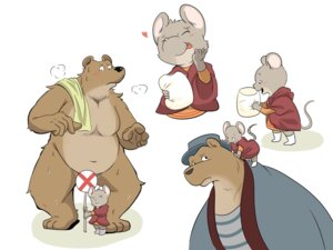 Rating: Questionable Score: 0 Tags: 4:3 age_difference anthro bear blush brown_bear celestine_(ernest_and_celestine) clothing convenient_censorship duo e621 ernest_(ernest_and_celestine) ernest_and_celestine grizzly_bear hi_res house_mouse m@rt male mammal mouse murid murine nude rodent size_difference tongue ursine young young_anthro User: bunchy7s