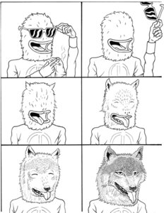 Rating: Questionable Score: 0 Tags: anthro basic_sequence black_and_white boy's_club canid canine canis cigarette e621 eyewear grid_layout landwolf male mammal matt_furie monochrome multi_frame_sequence regular_grid_layout sequence six_frame_grid six_frame_image six_frame_sequence smoking solo sunglasses transformation transformation_sequence what wolf User: bunchy7s Rating: Questionable Score: 0 Tags: anthro basic_sequence black_and_white boy's_club canid canine canis cigarette e621 eyewear grid_layout landwolf male mammal matt_furie monochrome multi_frame_sequence regular_grid_layout sequence six_frame_grid six_frame_image six_frame_sequence smoking solo sunglasses transformation transformation_sequence what wolf User: bunchy7s