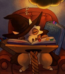 Rating: Safe Score: 0 Tags: ambiguous_gender bone bone_mask book cape chair clothing cubone digital_media_(artwork) e621 eyes_closed furniture generation_1_pokemon hat haychel headgear headwear horn magic_user mask nintendo pokemon pokemon_(species) reptile scalie skull skull_mask sleeping solo studying User: bunchy7s