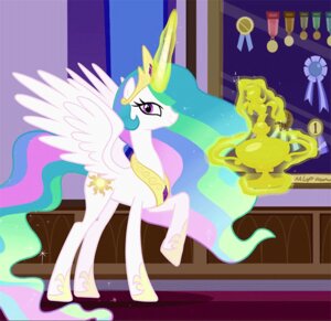 Rating: Safe Score: 0 Tags: animated animated_gif award cutie_mark digital_media_(artwork) e621 equid equine feathered_wings feathers female feral friendship_is_magic hasbro horn looking_at_viewer mammal my_little_pony mythological_creature mythological_equine mythology princess_celestia_(mlp) quadruped short_playtime solo tail trophy unknown_artist white_body white_feathers winged_unicorn wings User: bunchy7s