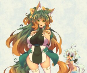 Rating: Questionable Score: 0 Tags: 6:5 accessory ahoge animal_humanoid bare_shoulders big_breasts blush bow_(feature) bow_accessory bow_ribbon breasts brown_hair canid canid_humanoid canine canine_humanoid clothing covering covering_breasts duo e621 fangs female fox fox_humanoid gradient_hair green_eyes green_hair hair hair_accessory hair_bow hair_ribbon hand_on_breast humanoid inner_ear_fluff kuromiya kuromiya_raika legwear looking_at_viewer mammal mammal_humanoid multicolored_hair navel nude open_mouth ribbons shiromiya_asuka solo_focus teeth thigh_highs tuft white_clothing white_hair white_legwear User: bunchy7s
