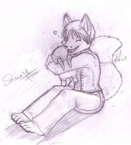Rating: Safe Score: 0 Tags: ambiguous_gender anthro arctic_fox canid canine duo e621 eyes_closed fox graphite_(artwork) hair hair_over_eye half-life headcrab heart_symbol hug male mammal monochrome one_eye_obstructed sammy_fox stereoplair tail traditional_media_(artwork) true_fox valve valve_corporation User: bunchy7s