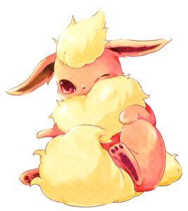 Rating: Safe Score: 0 Tags: ambiguous_gender chest_tuft e621 eeveelution feral flareon fur generation_1_pokemon junos31 nintendo one_eye_closed paws pokemon pokemon_(species) red_eyes simple_background solo tail tuft white_background wink User: bunchy7s