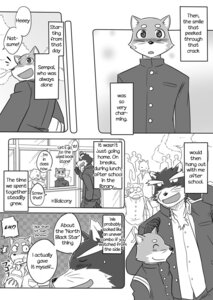 Rating: Safe Score: 0 Tags: anthro canid canine canis clothing comic cotton_(artist) dialogue domestic_dog e621 english_text fur greyscale group large_group male mammal monochrome natsume_(tooboe_bookmark) nitobe text tooboe_bookmark User: bunchy7s