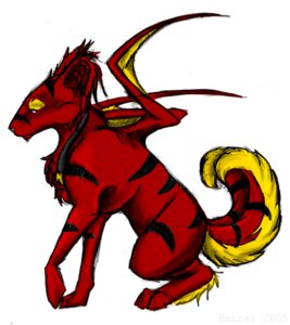 Rating: Safe Score: 0 Tags: 2005 ambiguous_gender arashi_foxxis banrai e621 feral foxxis fur markings membrane_(anatomy) membranous_wings multi_tail red_body red_fur simple_background solo tail toony white_background wings yellow_body yellow_fur yellow_markings User: bunchy7s