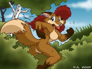 Rating: Questionable Score: 0 Tags: 2004 4:3 anthro blue_eyes breasts butt canid canine e621 featureless_breasts female fox hair karri_aronen mammal phoxhunt red_hair running solo tail tongue toony User: bunchy7s