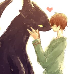 Rating: Safe Score: 0 Tags: black_body brown_hair dragon dreamworks duo e621 european_mythology eye_contact feral fury_(httyd) green_eyes hair heart_symbol hiccup_horrendous_haddock_iii how_to_train_your_dragon human looking_at_another love male mammal membrane_(anatomy) membranous_wings motott mythological_creature mythological_scalie mythology night_fury nose_to_nose scalie side_view simple_background toothless western_dragon white_background wings User: bunchy7s