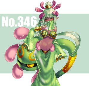 Rating: Safe Score: 0 Tags: alternate_species aquatic breasts cleavage clothed clothing cradily digital_media_(artwork) duo e621 echinoderm face_veil female fossil_pokemon generation_3_pokemon green_hair hair harem_veil humanoid humanoid_pointy_ears humanoidized kenkou_cross navel nintendo pointy_ears pokemon pokemon_(species) pokemorph solo_focus veil yellow_eyes User: bunchy7s