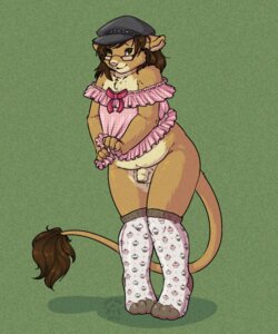 Rating: Explicit Score: 0 Tags: anthro balls bottomless camisole clothed clothing crossdressing e621 eyewear felid femboy flaccid foreskin genitals glasses hat headgear headwear humanoid_genitalia humanoid_penis hush-a-bye legwear lion male mammal mostly_nude nightgown pantherine penis slightly_chubby solo stockings tail tail_tuft tuft zek User: bunchy7s