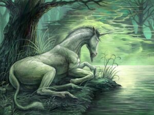 Rating: Safe Score: 0 Tags: 4:3 aogachou detailed detailed_background e621 equid equine feral grass hooves horn leaf lying male mammal mythological_creature mythological_equine mythology nature outside plant quadruped realistic solo tail tree unicorn water wood User: bunchy7s