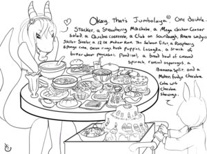 Rating: Safe Score: 0 Tags: 4_fingers anthro bangs basket beverage biped bowl burger cake cart clothed clothing comic container cookware copyright_symbol curved_eyebrows cutlery dessert dialogue dragon dress drip_dry drip_dry_feast duo e621 ears_up english_text eye_through_hair eyebrow_through_hair eyebrows feast female fingers food food_service_cart frying_pan furniture gravy_boat hair heart_reaction heart_symbol horn ice_cream kitchen_utensils lagomorph leporid lizard long_tongue looking_at_food looking_at_object looking_down lucky_(soulofmusashi) mammal monochrome mythological_creature mythological_scalie mythology number onion_rings open_mouth pancake plate rabbit reptile restaurant sandwich_(food) scalie service_cart shirt simple_background sitting sketch soda soulofmusashi spoon symbol table tail talking_to_another teeth text tongue tongue_out tools topwear translucent translucent_hair unit waiter User: bunchy7s