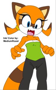 Rating: Questionable Score: 0 Tags: aged_up anthro blue_eyes breasts brown_fur cameltoe clothes female female_only flat_chest front_view fur furry mammal marine_the_raccoon mediumroast orange_fur pussy raccoon rule34 sega small_breasts solo sonic_(series) sonic_the_hedgehog_(series) standing teenager tight_clothes tube_top young User: bunchy7s