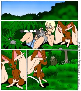 Rating: Safe Score: 0 Tags: ambiguous_gender anthro camera comic detailed_background dusty's_poke'adventure dusty_(dusty) e621 electronics female forest game_console generation_1_pokemon generation_4_pokemon hiding human lagomorph lol_comments lopunny mammal nature nintendo nintendo_ds nintendo_ds_family oddish outside photographer plant pokemon pokemon_(species) scope tree tydrian waiting User: bunchy7s Rating: Safe Score: 0 Tags: ambiguous_gender anthro camera comic detailed_background dusty's_poke'adventure dusty_(dusty) e621 electronics female forest game_console generation_1_pokemon generation_4_pokemon hiding human lagomorph lol_comments lopunny mammal nature nintendo nintendo_ds nintendo_ds_family oddish outside photographer plant pokemon pokemon_(species) scope tree tydrian waiting User: bunchy7s
