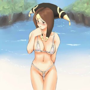 Rating: Questionable Score: 0 Tags: 1girls bikini blush brown_eyes brown_hair female final_fantasy final_fantasy_xi hat long_hair midriff navel rule34 shiriana solo swimsuit tagme yve'noile User: bunchy7s