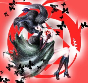 Rating: Explicit Score: 0 Tags: black_hair boots breasts color female female_only footwear fullmetal_alchemist hair homunculus long_hair lust_(fullmetal_alchemist) nipples rule34 solo tagme tattoo User: bunchy7s