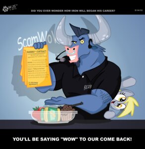 Rating: Safe Score: 0 Tags: anthro apple beverage biceps bovid bovine contract derpy_hooves_(mlp) dialogue duo e621 electronics english_text equid equine european_mythology facial_piercing female food friendship_is_magic fruit greek_mythology gun hasbro horn horse iron_will_(mlp) luger male mammal microphone minotaur muffin muscular my_little_pony mythology nose_piercing nose_ring parody piercing plant pony ranged_weapon ring_piercing septum_piercing tattoo text weapon wolfjedisamuel User: bunchy7s