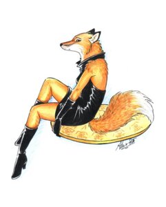 Rating: Safe Score: 0 Tags: 2005 anthro backless_clothing backless_dress biped black_body black_clothing black_dress black_fur black_nose boots canid canine clothed clothing dipstick_tail dress e621 female fluffy fluffy_tail footwear fox fully_clothed fur glistening gloves handwear high_heeled_boots high_heels latex mammal markings miysis multicolored_tail orange_body orange_fur red_fox shoes simple_background sitting solo tail tail_markings true_fox white_background white_body white_fur User: bunchy7s