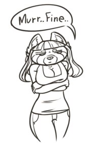 Rating: Questionable Score: 0 Tags: ailurid anthro black_and_white clothed clothing digital_media_(artwork) e621 english_text female feretta feretta_(character) mammal monochrome red_panda simple_background solo text tumblr white_background User: bunchy7s
