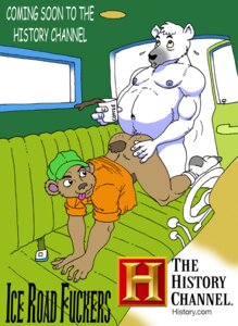 Rating: Explicit Score: 0 Tags: 2boys all_fours bear belly black_eyes bottomless brown_fur coffee dennis_clark doggy_style drink fat fur furry furry_only gay hairy hat ice_road_truckers implied_sex looking_back looking_up male male_only musclegut muscular navel pubic_hair rule34 sweat text tongue tongue_out what white_fur User: bunchy7s