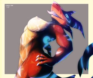 Rating: Questionable Score: 0 Tags: 4_fingers anthro aquatic bioluminescence biped blue_eyes breasts claws curvy_figure digital_media_(artwork) e621 erect_nipples female fin fingers fish glowing glowing_eyes looking_at_viewer markings nipples non-mammal_breasts non-mammal_nipples nude red_body red_skin requiem_shark shark solo standing stripes tail teeth tiger_shark tongue virus.exe voluptuous User: bunchy7s