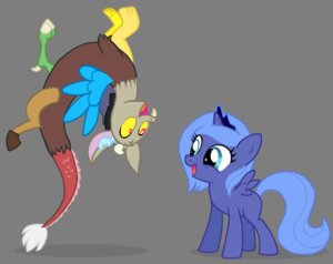 Rating: Safe Score: 0 Tags: alpha_channel blue_eyes chimera clothing crown discord_(mlp) draconequus dress duo e621 equid equine fangs feathered_wings feathers female feral flausch-katzerl friendship_is_magic hasbro headgear horn male mammal my_little_pony mythological_creature mythological_equine mythology on_model princess_luna_(mlp) quadruped simple_background tail tail_tuft teeth transparent_background tuft winged_unicorn wings User: bunchy7s
