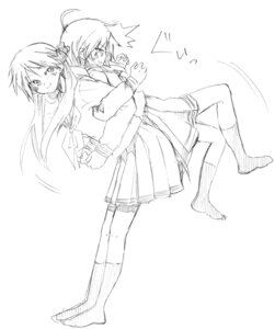 Rating: Questionable Score: 0 Tags: 2girls back-to-back back_to_back female human kagami_hiiragi kochoko konata_izumi locked_arms lucky_star monochrome multiple_females multiple_girls rule34 ryouou_school_uniform serafuku stretch User: bunchy7s
