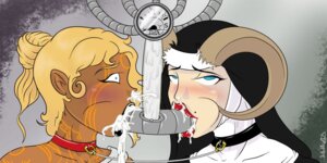 Rating: Explicit Score: 0 Tags: 2:1 adjatha black_lips blonde_hair blue_eyes blush bodily_fluids cheek_bulge collar corruption_of_champions cum cum_drip cum_from_nose cum_in_mouth cum_in_nose cum_inside cum_on_lips cum_overflow cum_trail dark_body dark_skin dominika_(coc) drinking drinking_cum dripping duo e621 female forced forced_oral fucked_silly genital_fluids hair horn human leash lips machine mammal markings mole_(marking) not_furry nun oral oral_penetration penetration red_lips scylla_(coc) sex side_view simple_background submissive submissive_female User: bunchy7s