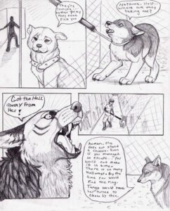Rating: Safe Score: 0 Tags: ambiguous_gender canid canine canis comic coop_(wrng) dialogue digitigrade e621 english_text feral fur graphite_(artwork) greyscale group human male mammal monochrome natsume_(wrng) natsumewolf oz_(wrng) quadruped rikku text traditional_media_(artwork) wolf wolf's_rain wolf's_rain_next_generation User: bunchy7s