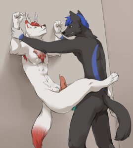 Rating: Explicit Score: 0 Tags: against_surface against_wall anal anal_penetration animal_genitalia animal_penis anthro antlers apron armpit_hair black_body black_fur blue_penis bodily_fluids body_hair canid canine canine_genitalia canine_penis canis clothing cum cum_on_belly cum_on_body cum_on_chest cum_while_penetrated deer dipstick_tail duo e621 ejaculation erection fox fur genital_fluids genitals hands-free horn hybrid kemi_(kemithefox) knot leg_wrap male male/male male_penetrated male_penetrating male_penetrating_male mammal markings nude orgasm penetration penis pinned sex stand_and_carry_position standing standing_sex tail tail_markings tatsumichi vingant white_body white_fur wolf wrist_grab User: bunchy7s