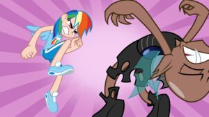 Rating: Safe Score: 0 Tags: 16:9 alternate_species arthropod blue_body blue_feathers changeling_(mlp) duo e621 equid feathered_wings feathers female feral fight friendship_is_magic hair hasbro hi_res human humanized mammal multicolored_hair my_little_pony rainbow_dash_(mlp) rainbow_hair trinityinyang widescreen wings User: bunchy7s