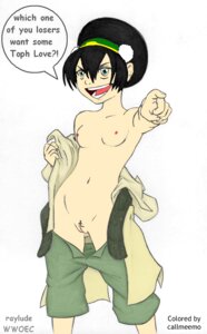 Rating: Explicit Score: 0 Tags: 1girls areolae artist_name asking_for_it asking_for_sex assertive_female athletic athletic_female avatar_(series) avatar_legends avatar_the_last_airbender bare_calves black_hair breasts callmeemo calves clothing color colored cute earth_kingdom english_text female female_focus female_only flat_chest horny_female human innie_pussy long_hair navel nickelodeon nipples open_pants pinup pointing pointing_at_viewer pubic_hair pussy raylude rule34 shaped_pubic_hair small_breasts solo speech_bubble standing straight_hair tied_hair tomboy toph_bei_fong topless trippy undressing vagina wwoec young User: bunchy7s