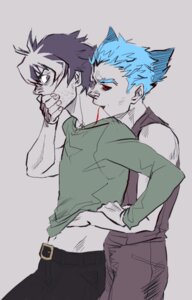 Rating: Questionable Score: 0 Tags: 2boys animal_ears biting blood blue_hair color corpse_demon gay hand_under_shirt human imminent_rape male male_only open_eyes pale_skin red_eyes rule34 shiki shirt_lift short_hair standing tatsumi_(shiki) toshio_ozaki vampire yaoi User: bunchy7s