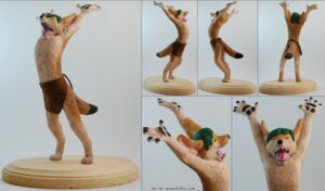 Rating: Safe Score: 0 Tags: 2008 anthro bottomwear canid canine clothing colored e621 fennec_fox fox grandfathered_content green_hair hair loincloth male mammal open_mouth painteddog sculpture sculpture_(artwork) solo statue stretching tail traditional_media_(artwork) true_fox User: bunchy7s