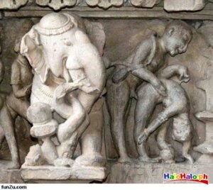 Rating: Explicit Score: 0 Tags: ancient_art asian_mythology bas-relief bent_over carving deity deva e621 elephant elephantid female ganesha genitals grandfathered_content group group_sex hindu_mythology hinduism human low_res male male/female mammal mythology penis photography_(artwork) proboscidean proboscis_(anatomy) religion rock sculpture sculpture_(artwork) sex traditional_media_(artwork) trunk_(anatomy) tusks unknown_artist User: bunchy7s