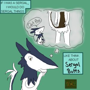 Rating: Questionable Score: 0 Tags: 1:1 butt e621 english_text fingers low_res male mammal meme sergaelic sergal tail text thinking thought_bubble thoughtful_expression User: bunchy7s