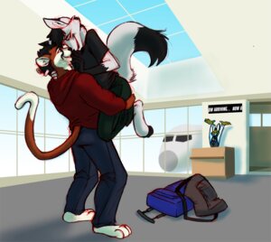 Rating: Safe Score: 0 Tags: aircraft airplane airport amonomega anthro attendant bag being_watched canid canine celebration domestic_cat duo_focus e621 felid feline felis fox group happy hug lagomorph leporid looking_at_another love male male/male mammal rabbit romantic romantic_couple tail vehicle User: bunchy7s