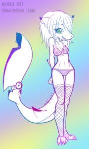 Rating: Questionable Score: 0 Tags: 2013 3:5 anthro aquatic bell bra breasts camel_toe clothed clothing digital_media_(artwork) e621 female fish fishnet_clothing hair long_hair nipples non-mammal_breasts non-mammal_nipples panties ryn_iiskra shark solo underwear wicked-gypsy User: bunchy7s