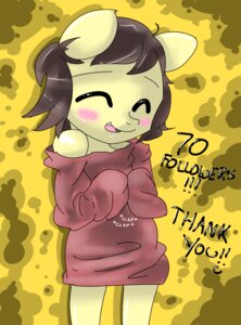 Rating: Safe Score: 0 Tags: 2014 anthro anthrofied blush clothed clothing e621 earth_pony english_text equid equine fan_character female get hair hasbro horse mammal my_little_pony open_mouth pony smile snorgastic solo text young User: bunchy7s