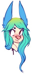 Rating: Safe Score: 0 Tags: anthro blue_ears e621 female freckled_face freckles gradient_hair green_hair hair headshot_portrait mammal mandy_(octonnibal) octonnibal portrait simple_background solo teal_hair unknown_species white_background User: bunchy7s