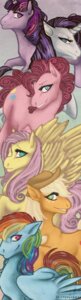 Rating: Safe Score: 0 Tags: applejack_(mlp) blue_body blue_feathers blue_fur e621 earth_pony equid equine feathered_wings feathers female feral fluttershy_(mlp) friendship_is_magic fur group hair hasbro horn horse mammal multicolored_hair my_little_pony mythological_creature mythological_equine mythology pegasus pink_body pink_fur pinkie_pie_(mlp) pony purple_hair rainbow_dash_(mlp) rainbow_hair rarity_(mlp) simple_background skiftnyckel toony twilight_sparkle_(mlp) two_tone_hair unicorn wings User: bunchy7s