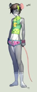 Rating: Safe Score: 0 Tags: 2010 anthro avery_(eelyak) bandai_namco biped brown_hair character_name clothed clothing doxy e621 femboy footwear fur green_eyes grey_body grey_fur hair legwear looking_at_viewer male mammal midriff mouse murid murine pac-man pac-man_(series) pink_body pink_nose pink_skin rodent short_hair simple_background skimpy sleeveless_shirt socks solo standing tail text white_body white_fur wristband User: bunchy7s