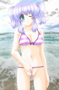 Rating: Explicit Score: 0 Tags: bikini blush breasts cameltoe cleavage female highres huge_eyes pussy rule34 smile swimsuit wink User: bunchy7s