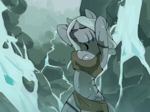 Rating: Safe Score: 0 Tags: 2013 4:3 anthro anthrofied breasts cleavage clothed clothing creek e621 equid equine eyes_closed female friendship_is_magic hair hair_down hasbro long_hair mammal my_little_pony navel outside rock solo stripes swomswom water waterfall white_hair zebra zecora_(mlp) User: bunchy7s