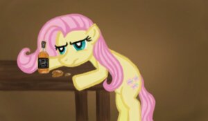 Rating: Safe Score: 0 Tags: alcohol beverage bottle brown_background container cutie_mark e621 equid equine female feral fluttershy_(mlp) friendship_is_magic fur furniture hair hasbro horse jack_daniel's mammal mollieminteh my_little_pony pink_hair pony quadruped side_view simple_background solo table tail teal_eyes yellow_body yellow_fur User: bunchy7s