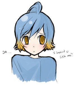 Rating: Safe Score: 0 Tags: alternate_species ambiguous_gender dialogue e621 english_text generation_3_pokemon human humanized mammal mudkip nintendo pokemon pokemon_(species) shy simple_background solo text unknown_artist white_background User: bunchy7s