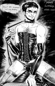 Rating: Explicit Score: 0 Tags: boots clothing collar corset english eyewear facial_hair fishnets gendo_ikari glasses gloves hairy hairy_legs leash leather male male_only massive_destruction monochrome neon_genesis_evangelion rule34 solo stockings thighhighs underwear User: bunchy7s Rating: Explicit Score: 0 Tags: boots clothing collar corset english eyewear facial_hair fishnets gendo_ikari glasses gloves hairy hairy_legs leash leather male male_only massive_destruction monochrome neon_genesis_evangelion rule34 solo stockings thighhighs underwear User: bunchy7s